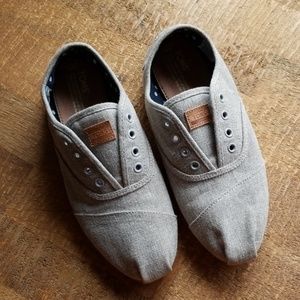 Beige Canvas Womens Toms